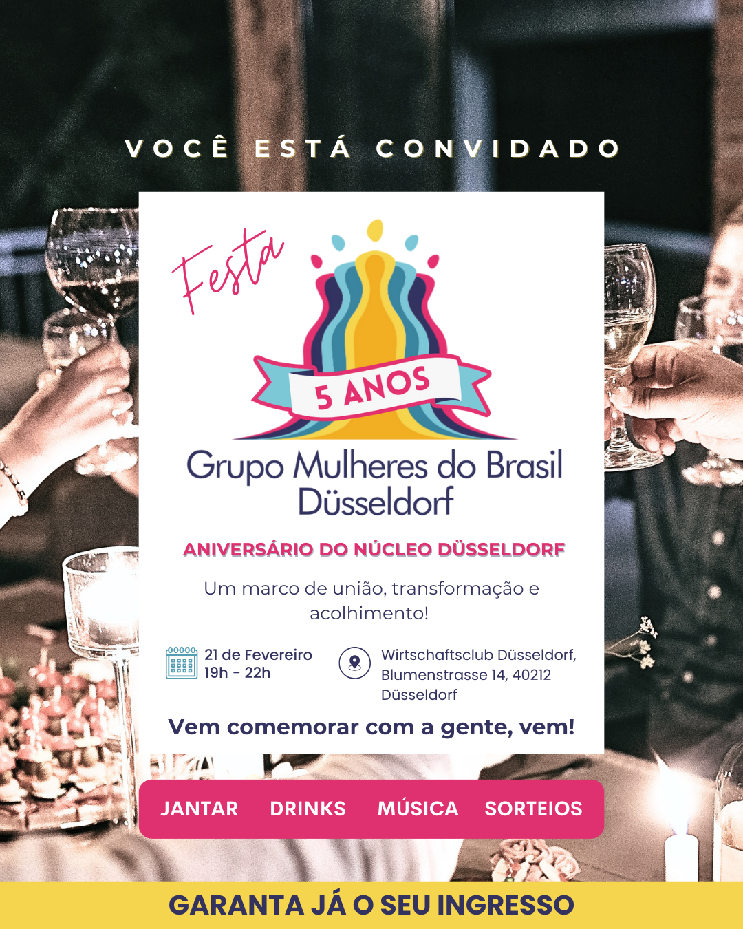 🎉 5º Aniversário do Grupo Mulheres do Brasil - Núcleo Düsseldorf 🎉