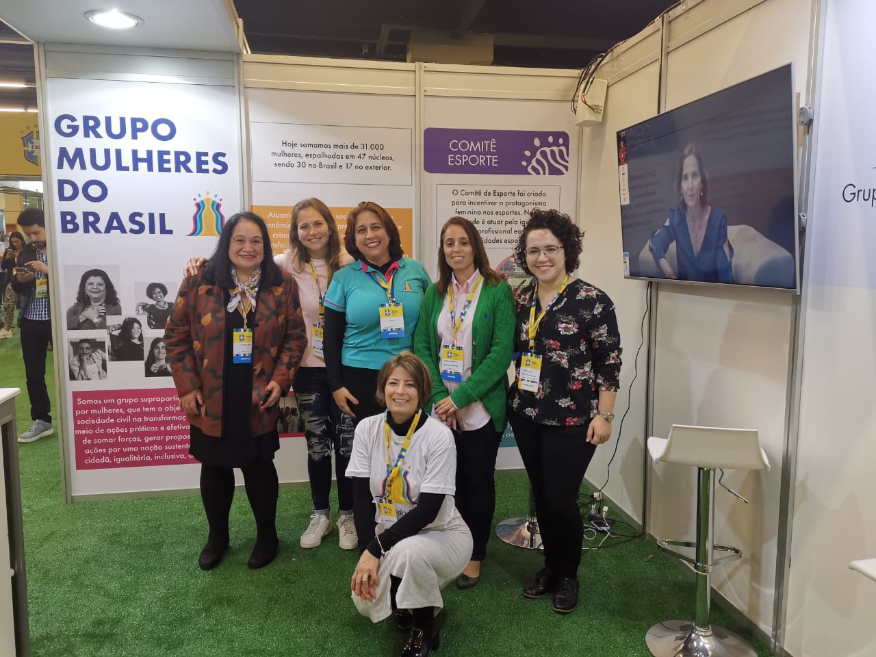 Grupo Mulheres do Brasil na Futebol Expo