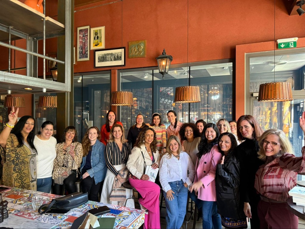 Participantes do “Portas Abertas – A Perspectiva de Mulheres que Precisaram se Reinventar para se Integrar na Sociedade Sueca”.