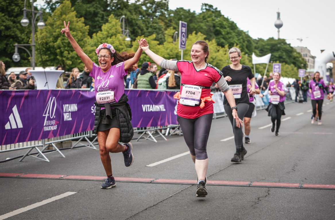 Participantes da Corrida de Mulheres de Berlim.